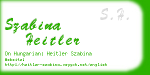 szabina heitler business card